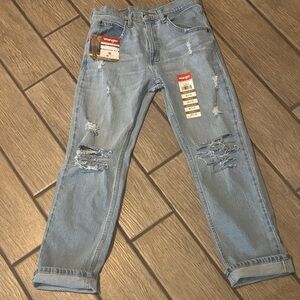 Wrangler Light Blue Ripped Jeans